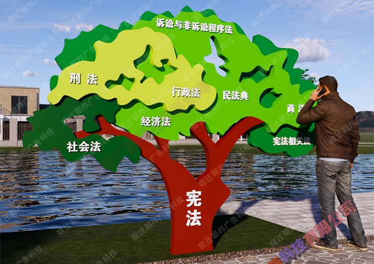 扬州市京杭村法治主题公园标识标牌